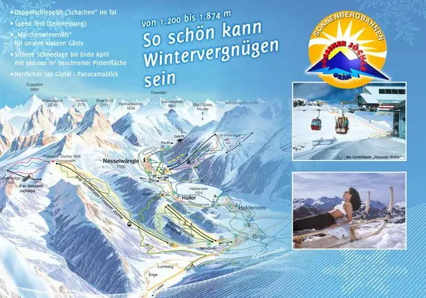 Mapa tras Füssener Jöchle - Grän