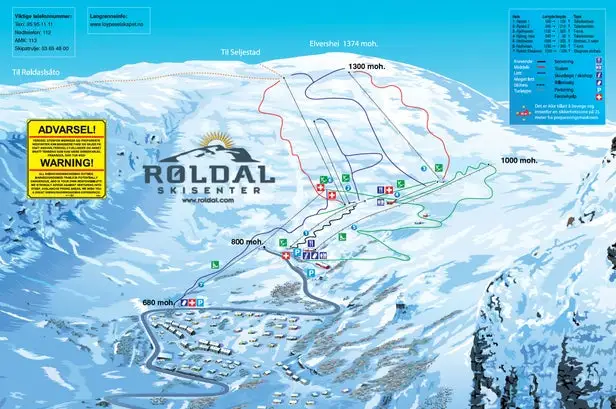 Mapa tras Røldal