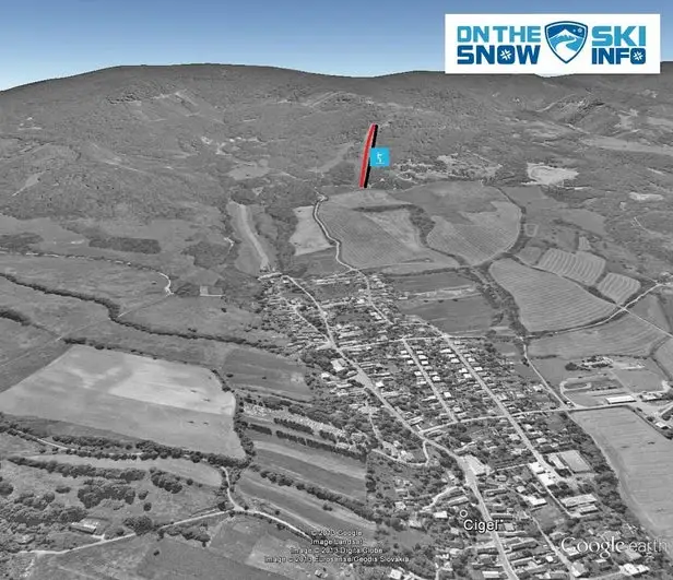 Mapa tras Dačov Lom