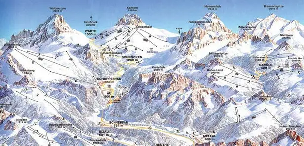 Mapa tras Faschina - Fontanella