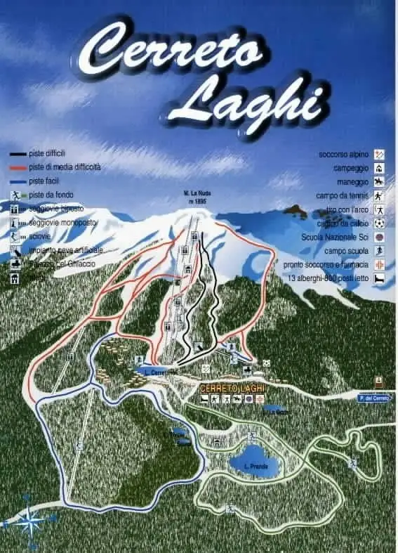 Mapa tras Cerreto Laghi
