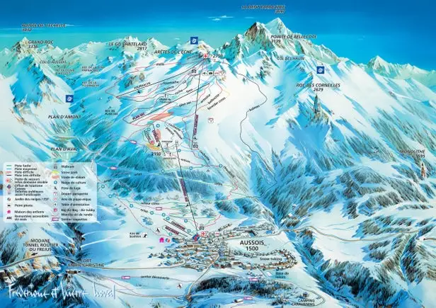Mapa tras Aussois