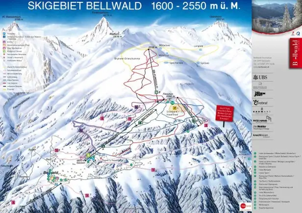 Mapa tras Bellwald