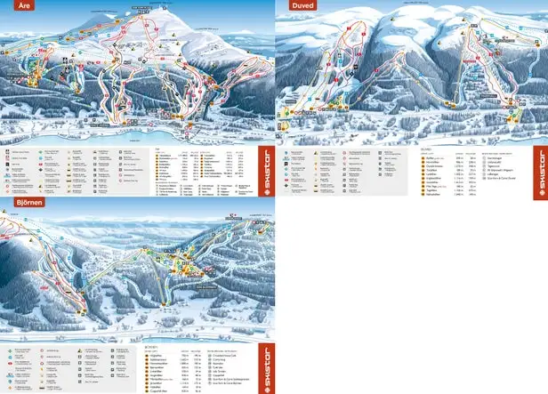 Mapa tras Åre
