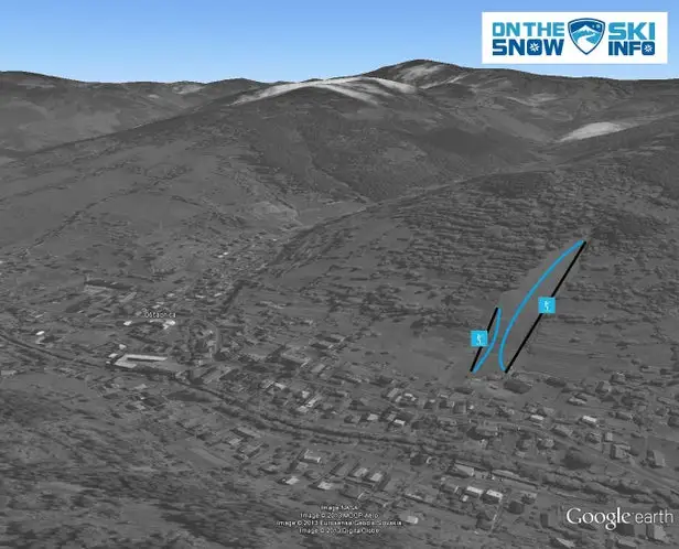 Mapa tras Oščadnica - Športcentrum