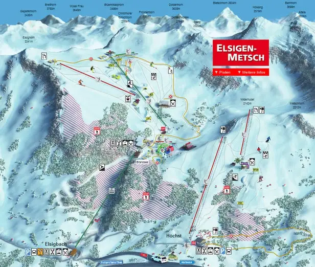 Mapa tras Elsigen - Metsch