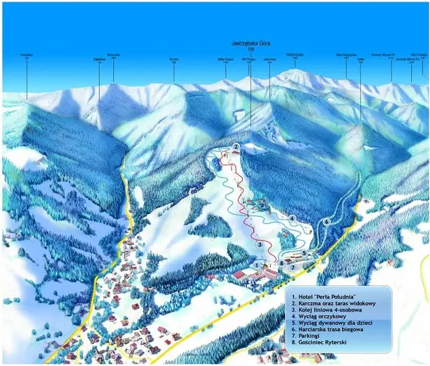 Mapa tras Rytro - Ryterski Raj