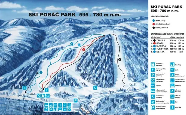Mapa tras Poráč Park