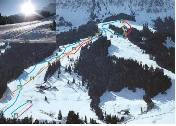 Mapa tras Bumbach Schangnau