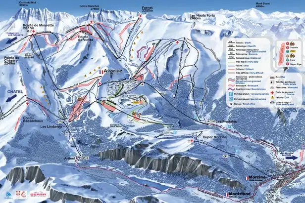 Mapa tras Avoriaz