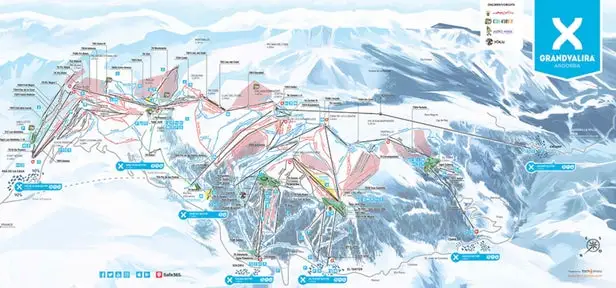 Mapa tras Grandvalira