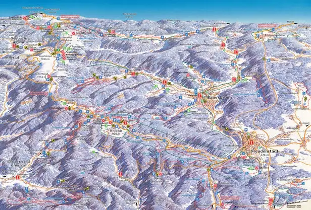 Mapa tras Baiersbronn