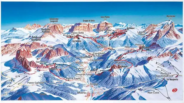 Mapa tras Alba - Ciampac