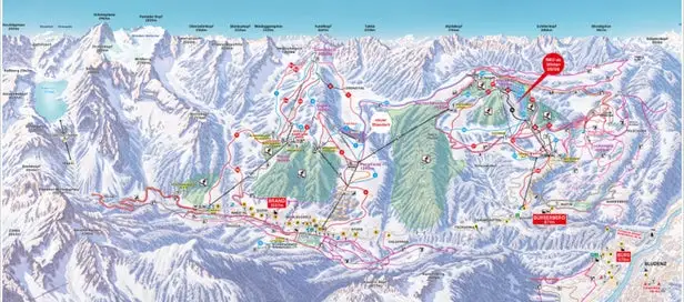 Mapa tras Brandnertal
