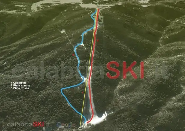 Mapa tras Camigliatello Silano