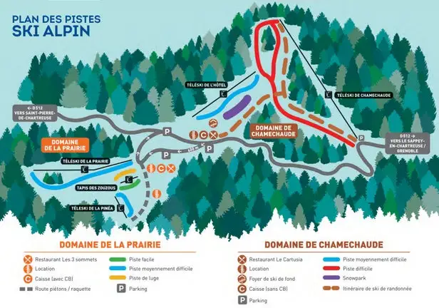 Mapa tras Col de Porte