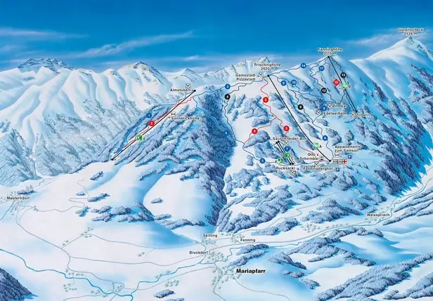 Mapa tras Fanningberg