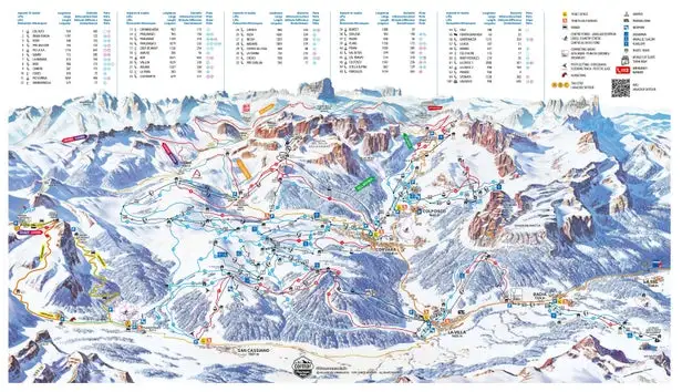Mapa tras Alta Badia