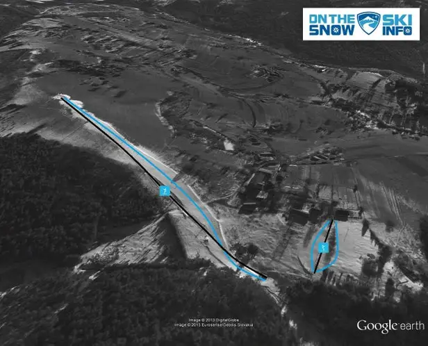 Mapa tras Hriňová - Biele Vody