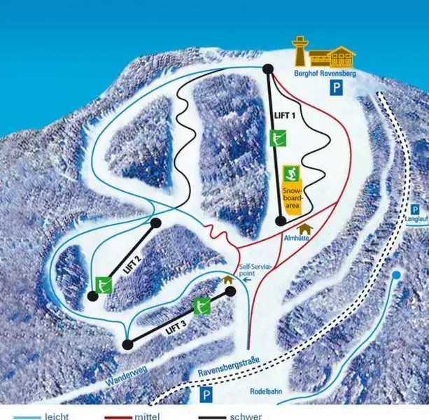 Mapa tras Bad Sachsa - Ravensberg