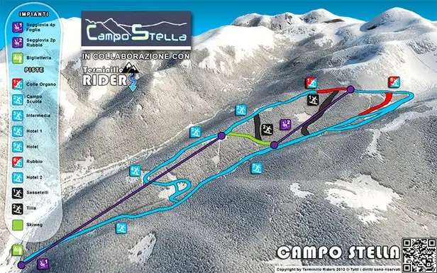 Mapa tras Campo Stella - Leonessa