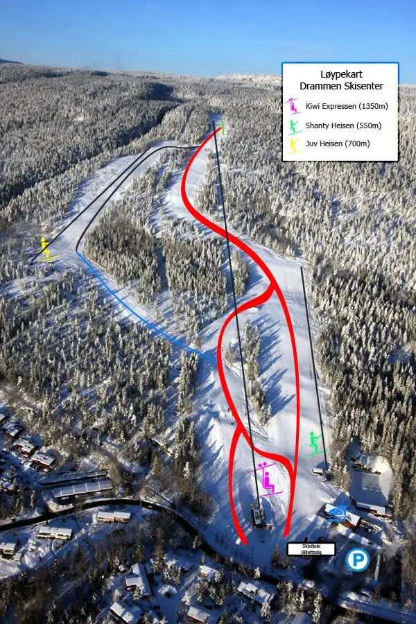 Mapa tras Drammen Skisenter AS