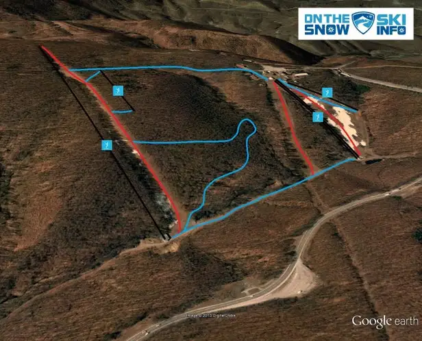 Mapa tras Pezinská Baba