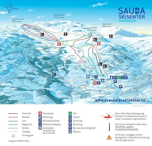 Mapa tras Sauda