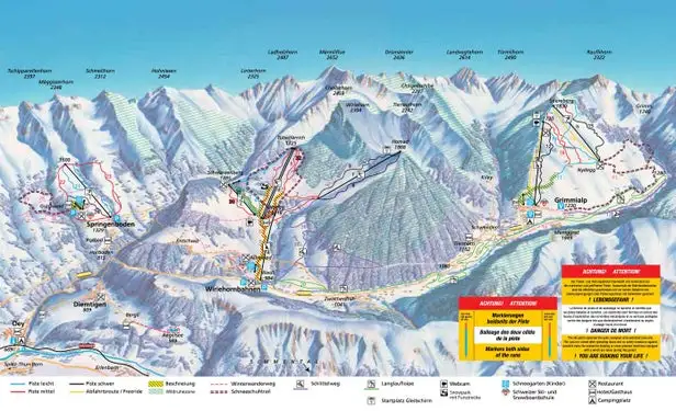 Mapa tras Diemtigtal - Wiriehorn