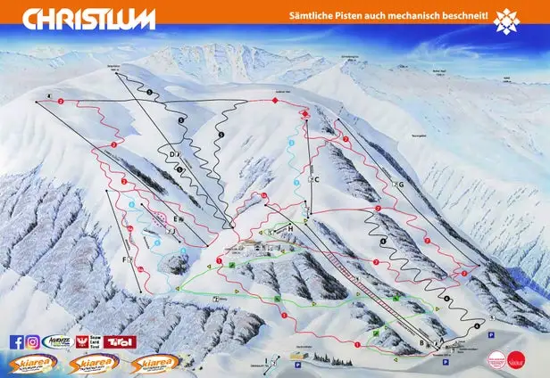 Mapa tras Achensee - Maurach