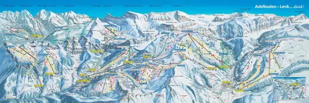 Mapa tras Adelboden