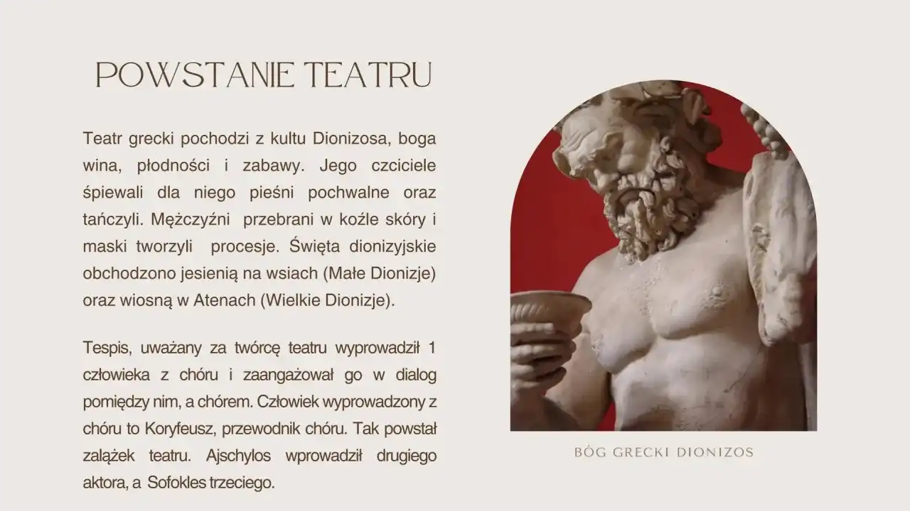 Kto wprowadził 3. aktora w teatrze greckim? Sofokles i rewolucja