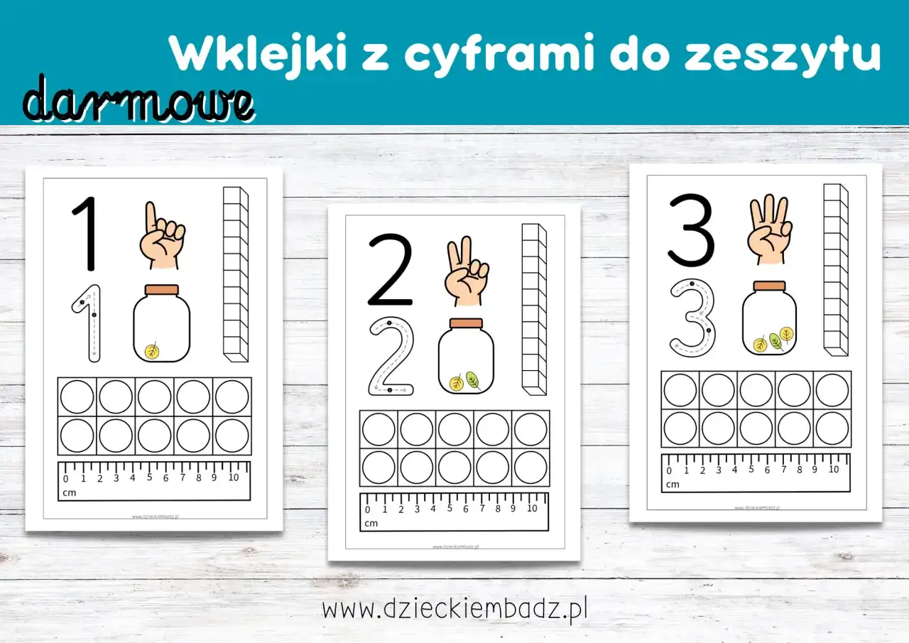 Darmowe karty pracy z cyframi: nauka przez zabawę dla przedszkolaka