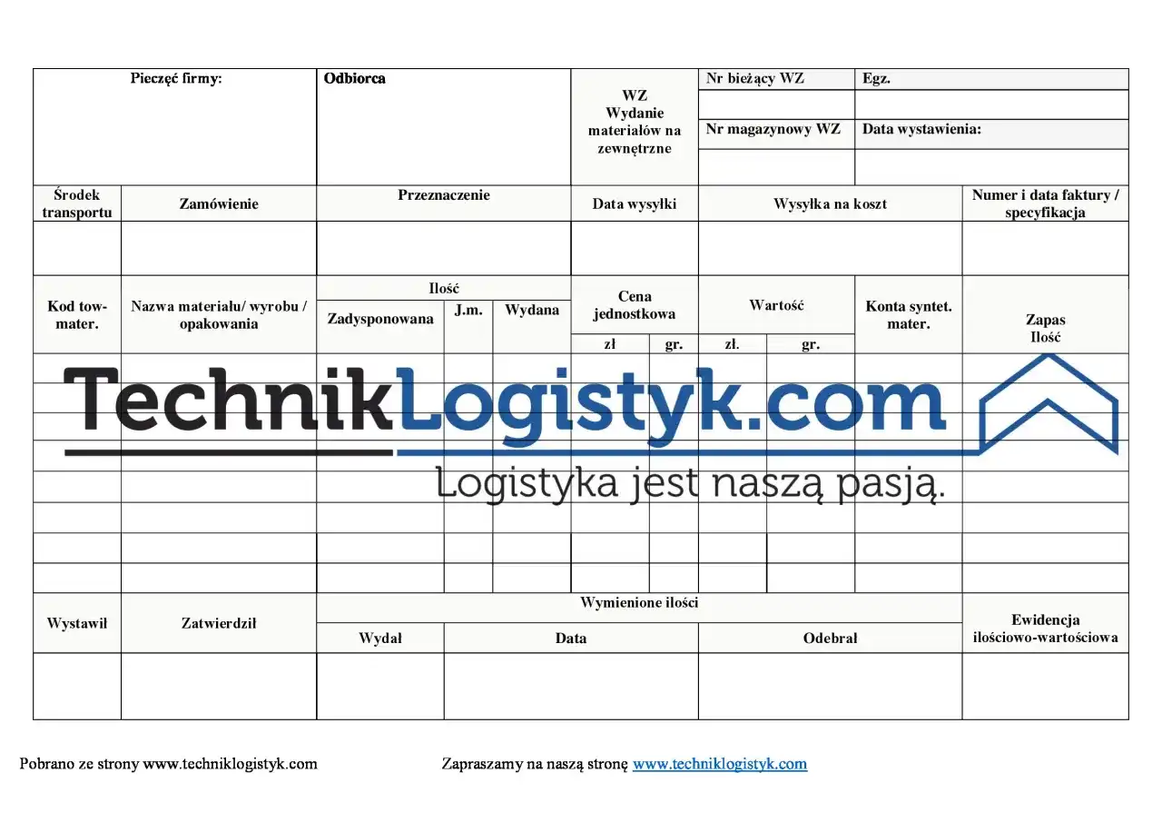 WZ - Co to jest? Klucz do sprawnego zarządzania towarem