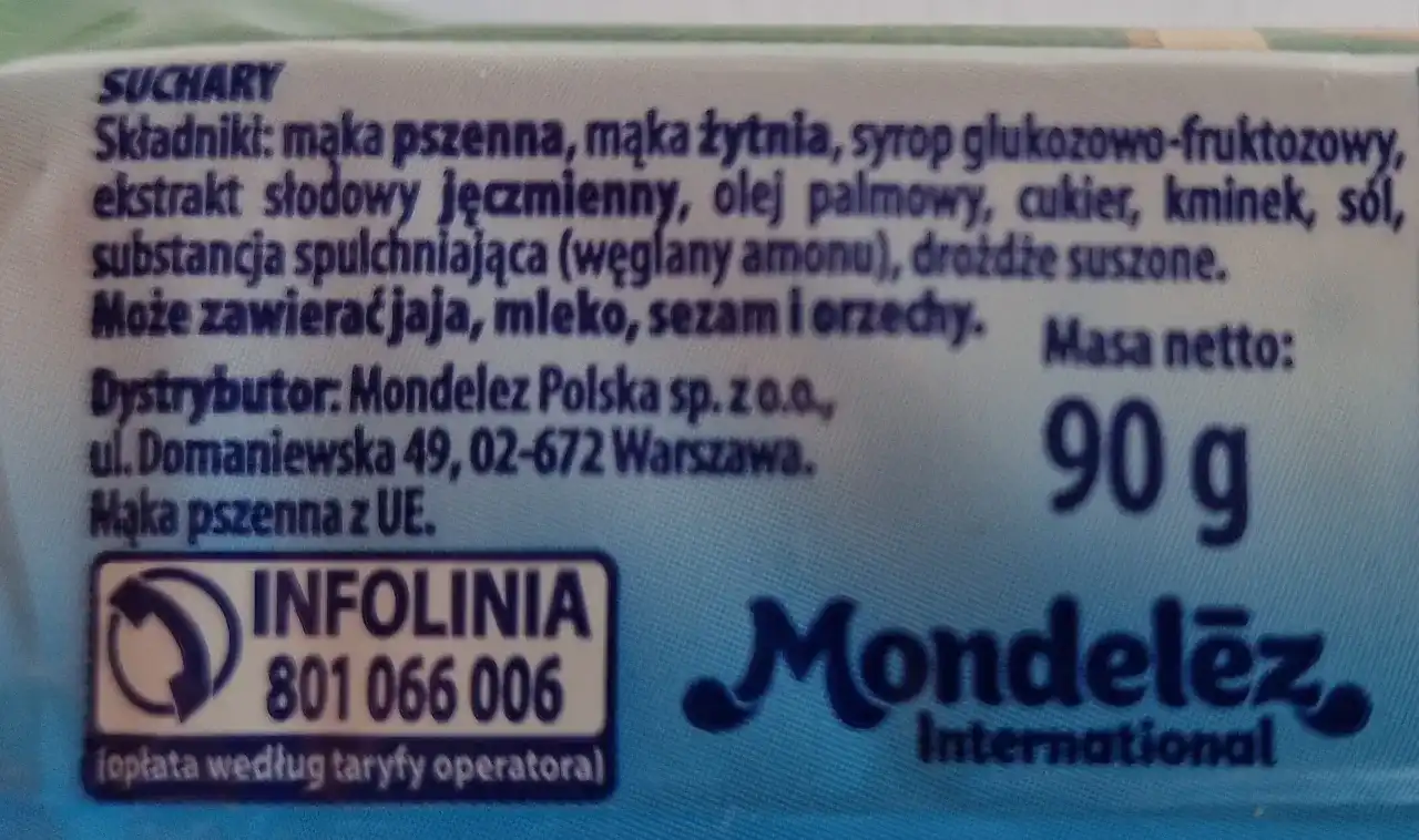 Czy Suchary Beskidzkie są zdrowe? Analiza składu i wartości odżywczych