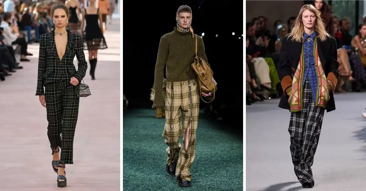 Stylizacje spodni w kratę damskie, które zachwycą każdą kobietę