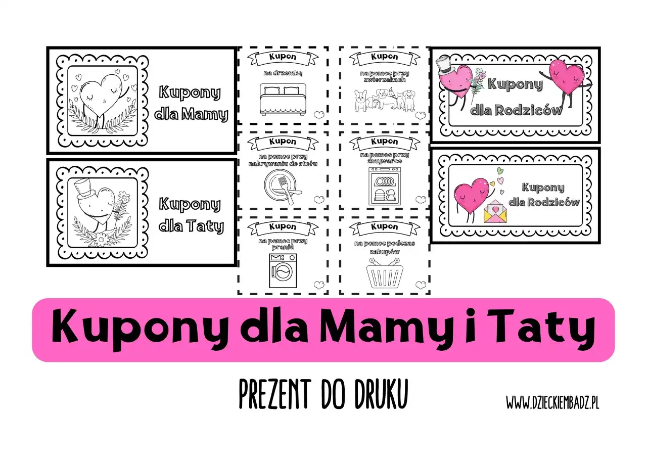 Kupony dla Mamy: Darmowe Szablony DIY i Pomysły na Prezent