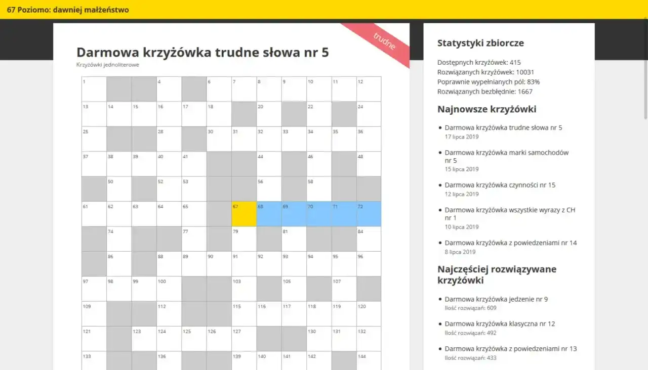 Krzyżówki dla dzieci: Pobierz PDF i graj online za darmo!