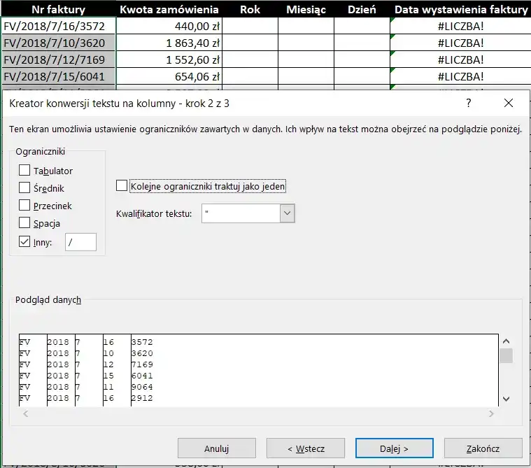 Jak podzielić kolumnę w Excelu i uniknąć najczęstszych błędów