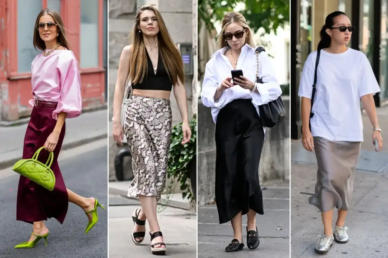 Satynowa spódnica: Stylizacje na co dzień, do pracy i wieczór