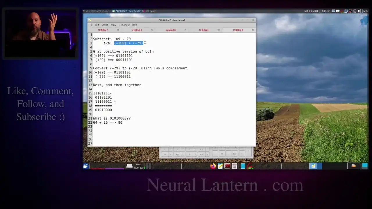 Konwersja binarna na U2 - Opanuj liczby ujemne w komputerach