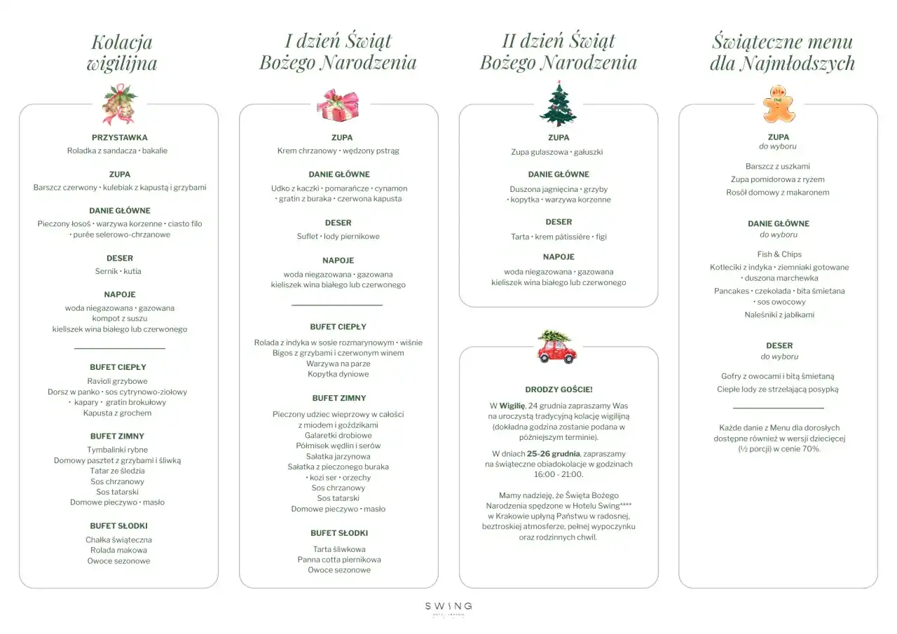 Kolacja wigilijna w restauracji 2026 - Koszty i porównanie ofert