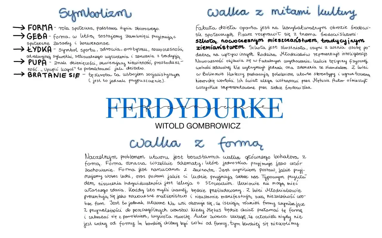 Ferdydurke: Szczegółowe streszczenie. Gombrowicz bez tajemnic!