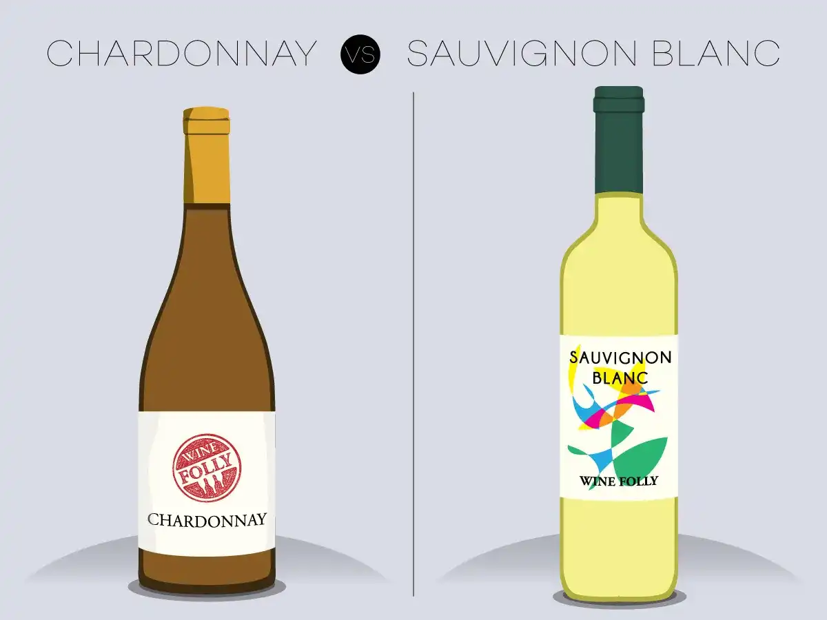 Chardonnay vs Sauvignon Blanc: Kluczowe różnice w aromacie. Odkryj!