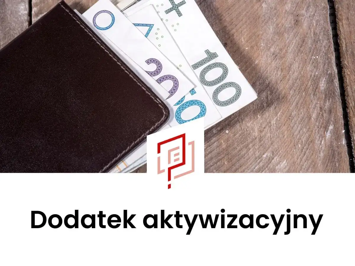 Portfel z polskimi banknotami, symbolizujący dodatek aktywizacyjny.