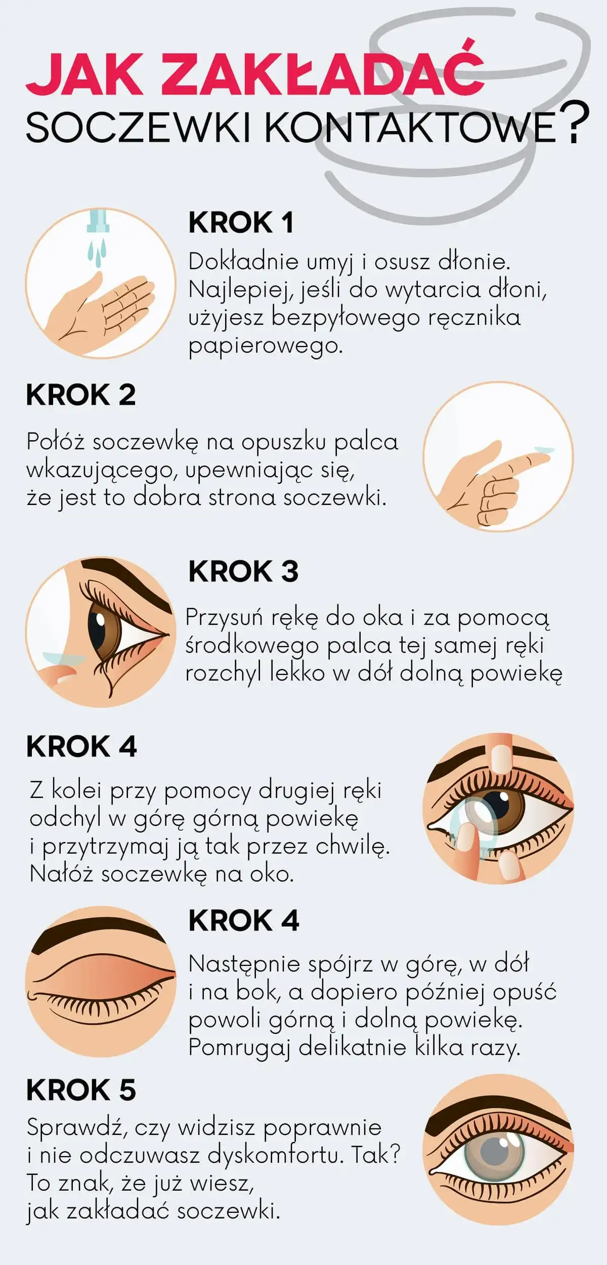 Jak zakładać i zdejmować soczewki - unikaj powszechnych błędów