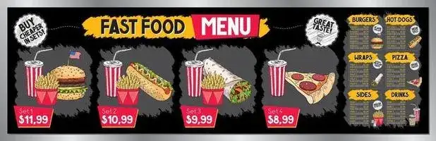 Najlepsze szablony menu retro diner, które przyciągną gości