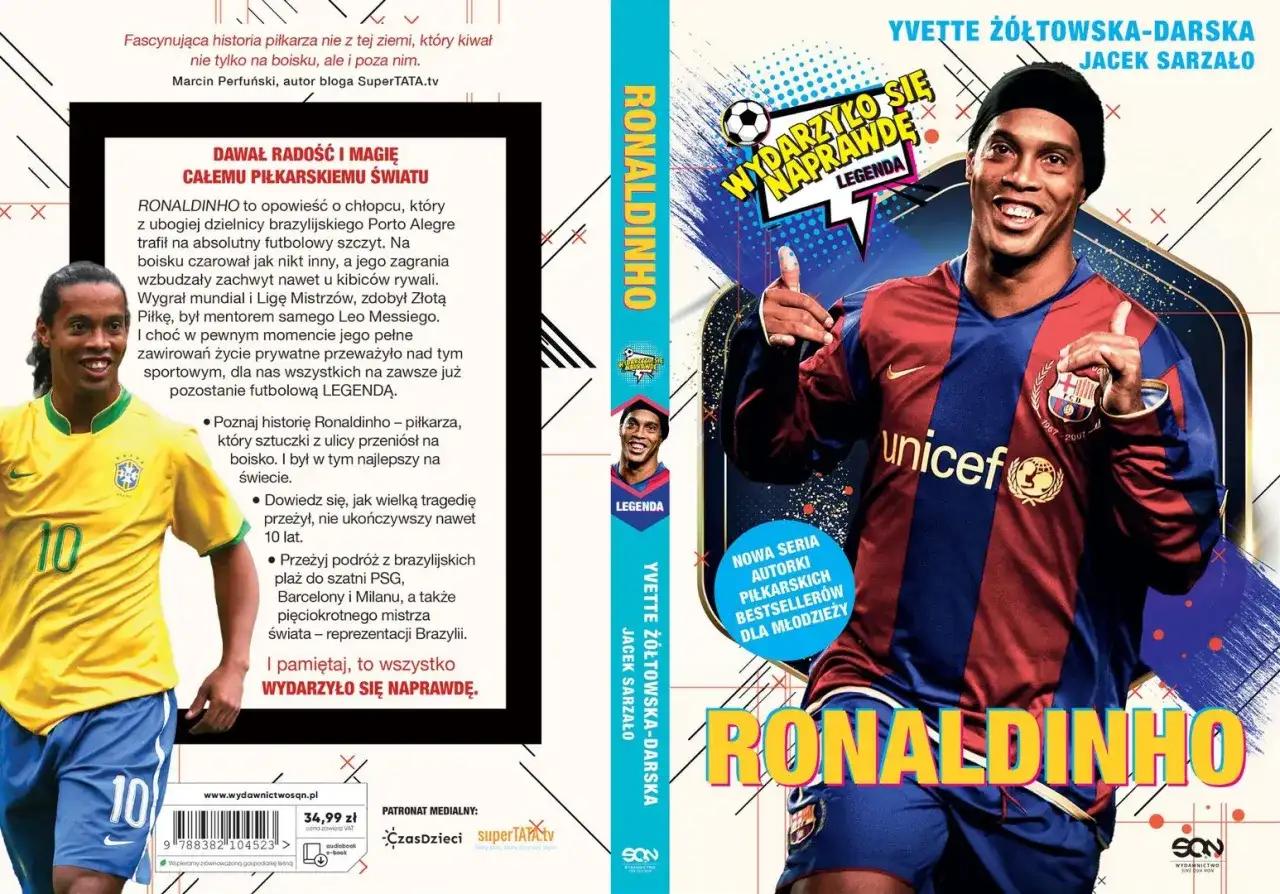 Ronaldinho, numer 10 na koszulce, legenda futbolu. Jego historia od Porto Alegre do światowych stadionów.