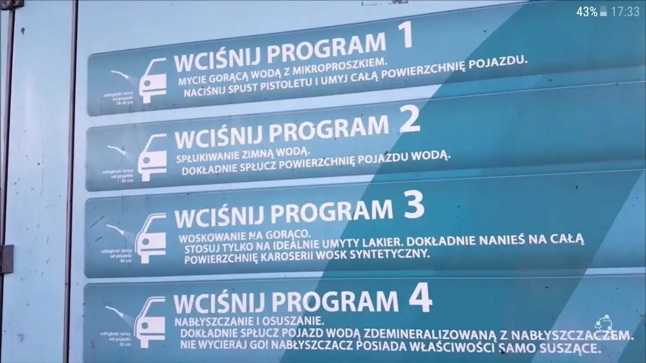Myjnia bezdotykowa: programy, kolejność i błędy. Myj jak ekspert!