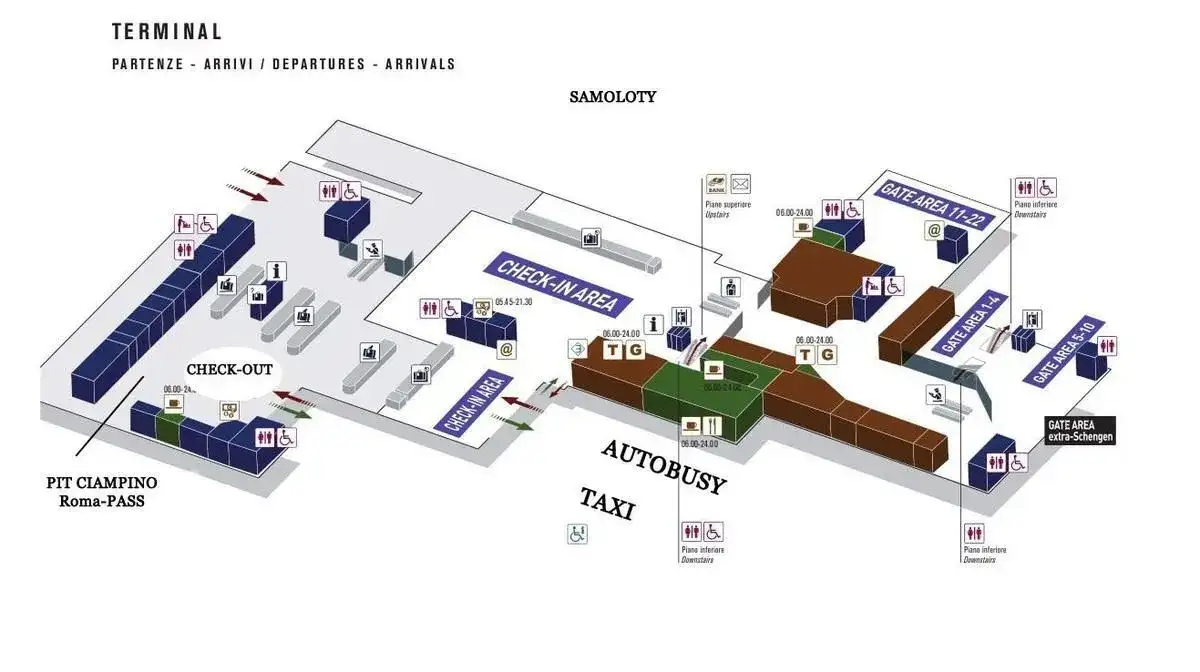  Lotnisko Rzym Ciampino - dojazd, transport i informacje